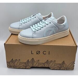 Loci Origins Nine Low Top Court Sneakers in Baby Blue and White Size 37/W6.5